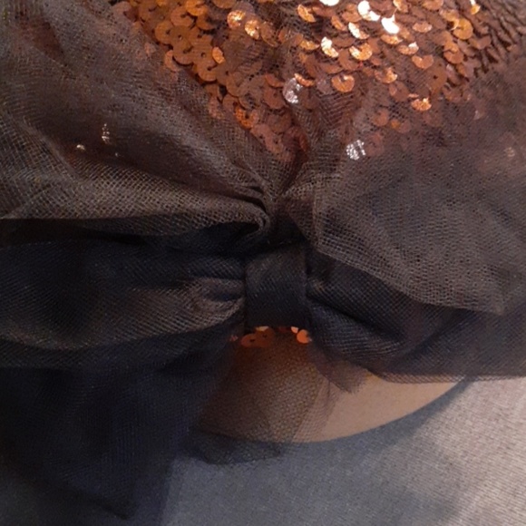 Bronze sequin festive hat - Picture 5 of 5
